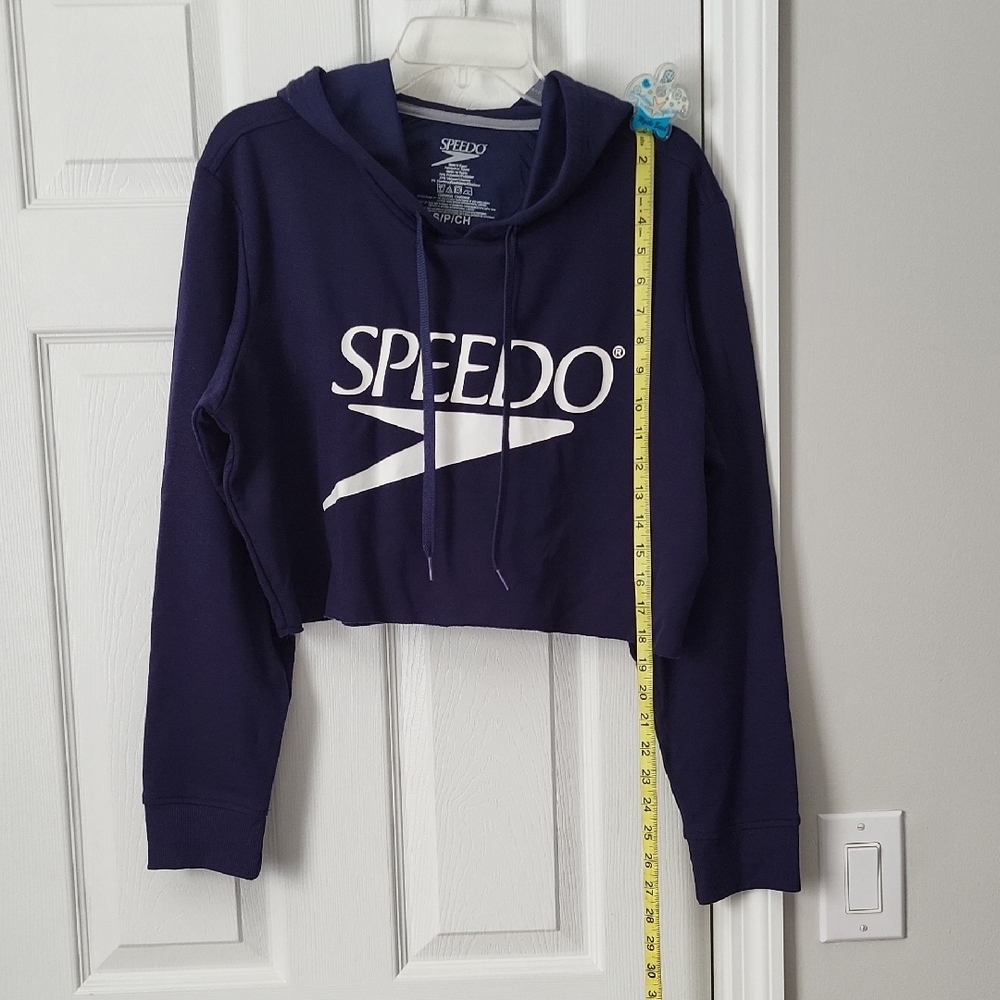 Speedo Women's Dark Blue Cropped Hoodie Size S/P/CH
